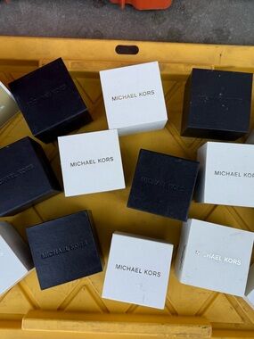 Michael Kors Black and White Logo Jewelry Boxes